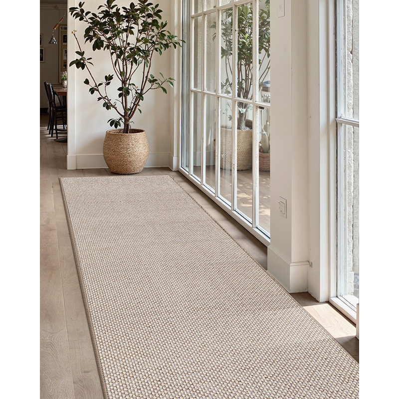 Hallway Runner Rug, Khaki, Runner 2'4" x 7'10"