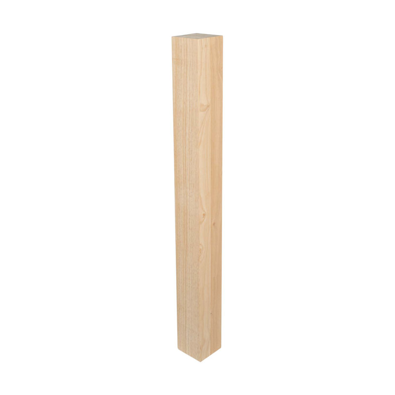 Pieds d'îlot en bois massif H 35-1 / 4 po x 3-1 / 2 po Lizmar Wood, Bois dur