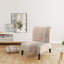 Fauteuil de chambre rembourré en velours moderne gris Intersect II
