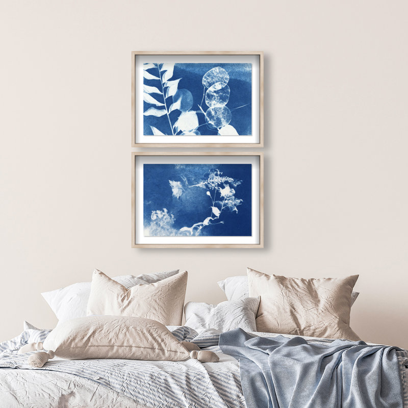 Faded Poetry Set Set by Oliver Gal, 37"H x 25"W, Natural Oak Shadowbox