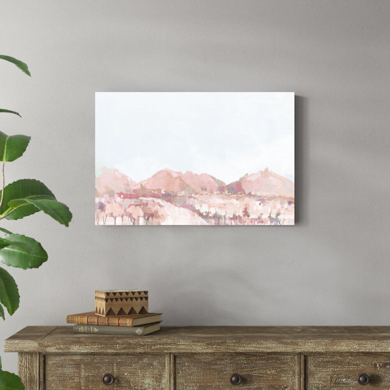 Bight Mountain Landscape III - reproduction d'art sur toile tendue, H 20 po x l 30 po