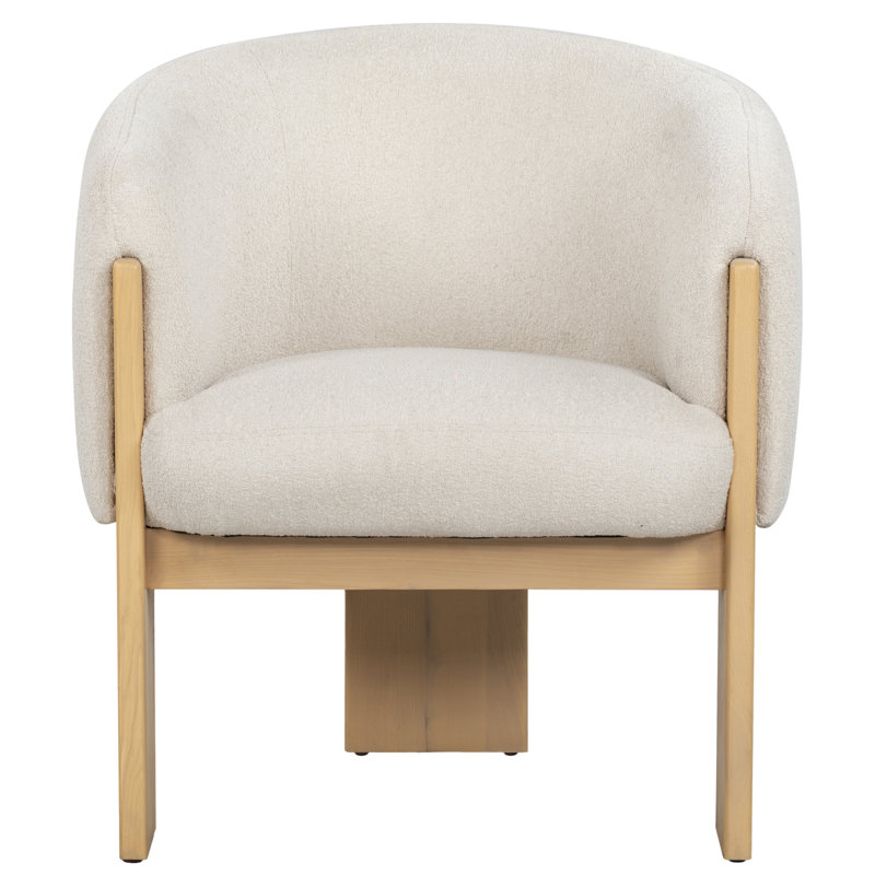 Lauricella Barrel Back Dining Chair, Tan