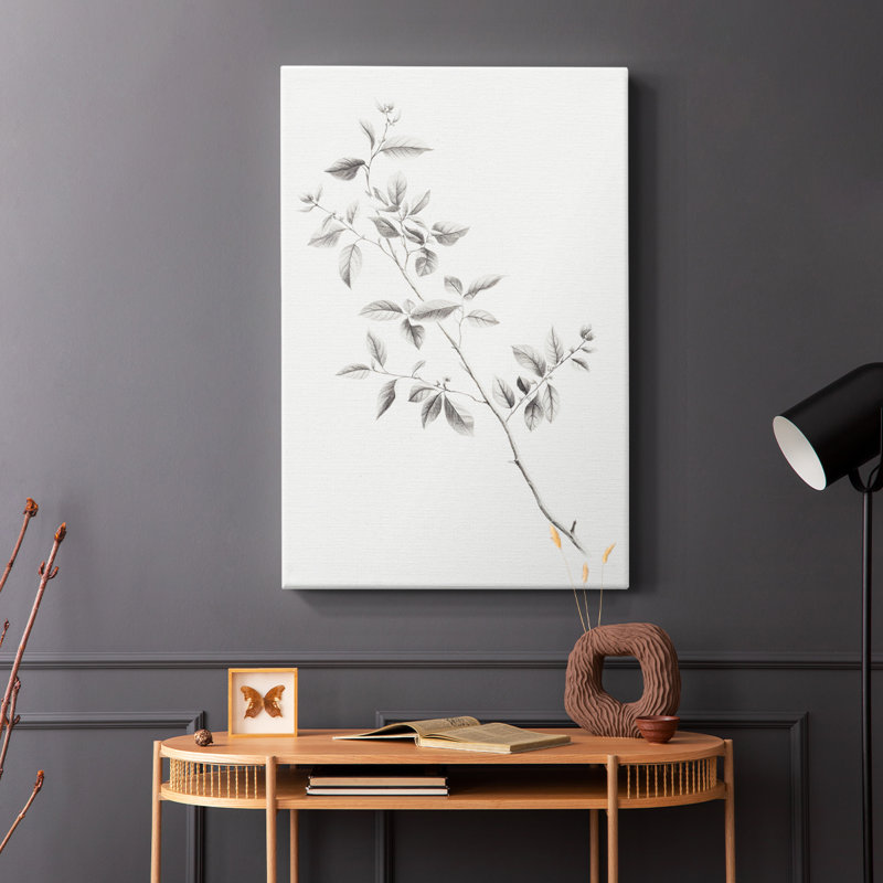 Imprimé floral rétro VI - galerie Cavas, H 48 po x l 32 po