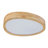 Natural Wood 5CCT LED Flush Mount 