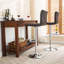 Tabouret de bar pivotant réglable en similicuir, ensemble de 2-384451500