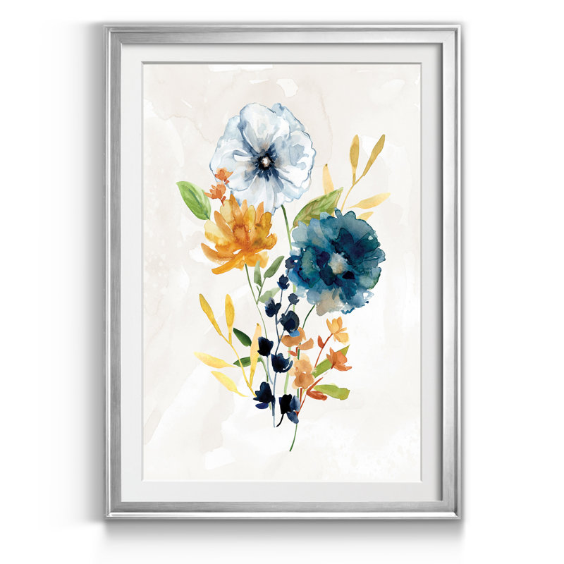 Summer Sprig III - Cadre photo, reproduction d'art sur papier, H 18,5 po x l 24,5 po x P 1,5 po, Argent