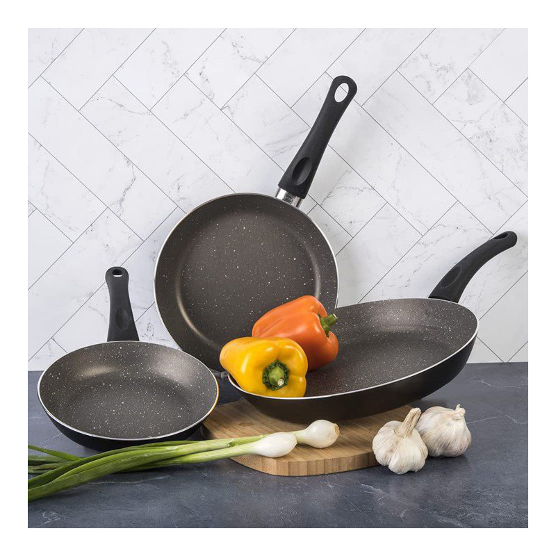 Batterie de cuisine en aluminium 3 pièces Magnifica