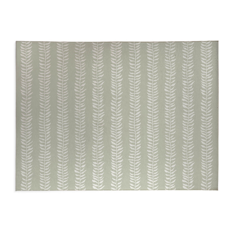 Tapis de cuisine Mystic Ivy, Vert clair, Rectangle 5 pi x 7 pi
