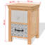 Agar 34cm W Solid Wood Bedside Table