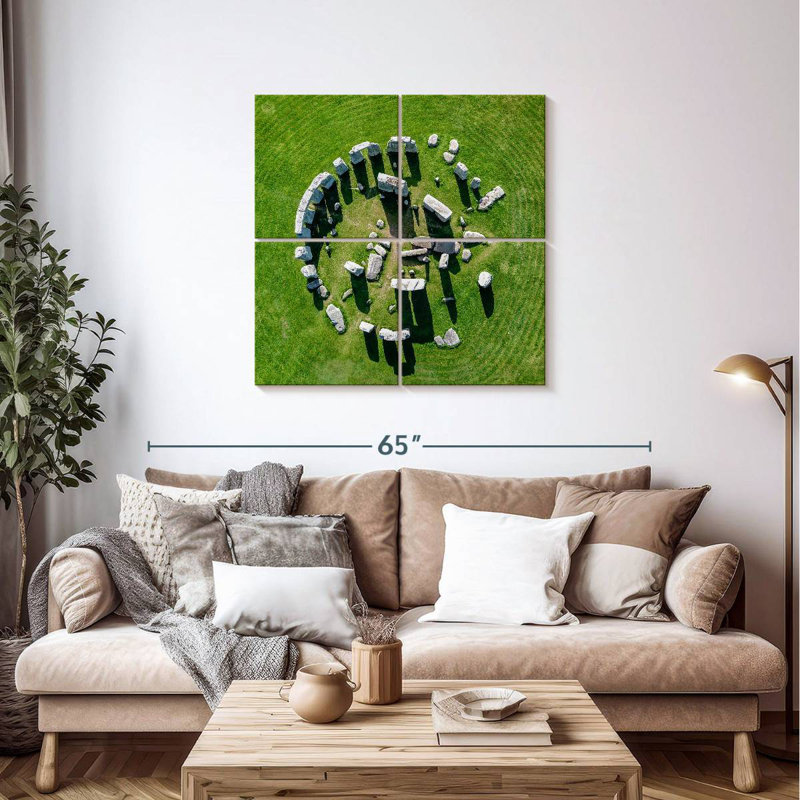 Nicci Stonehenge d'en haut, H 38 po x l 38 po