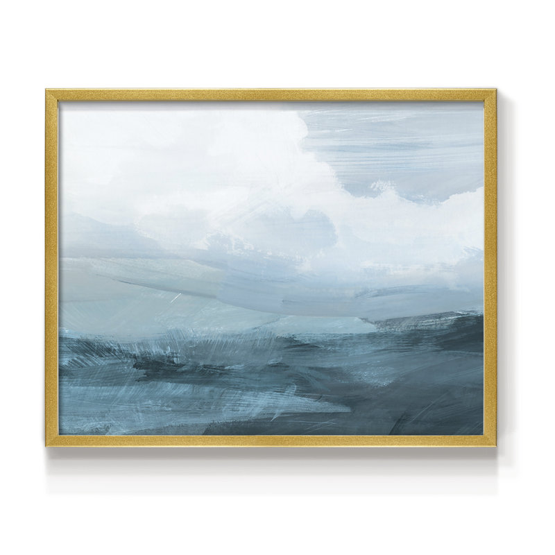Azure Rising IV - reproduction encadrée - réversible, H 22 po x l 28 po