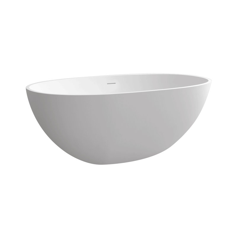 55" Solid Surface Soaking Bathtub