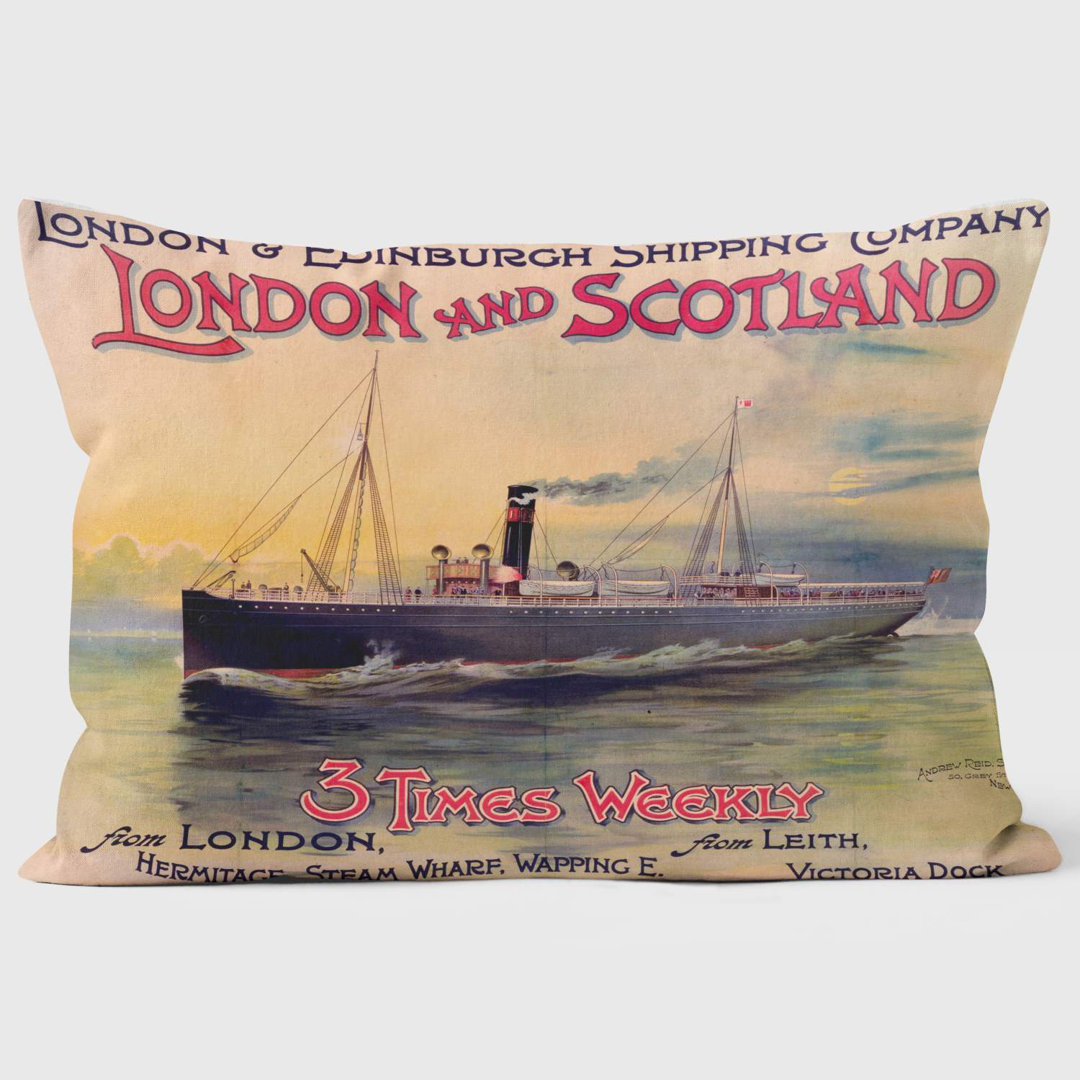 London Edinburgh Shipping Company - National Railway Museum Cushion