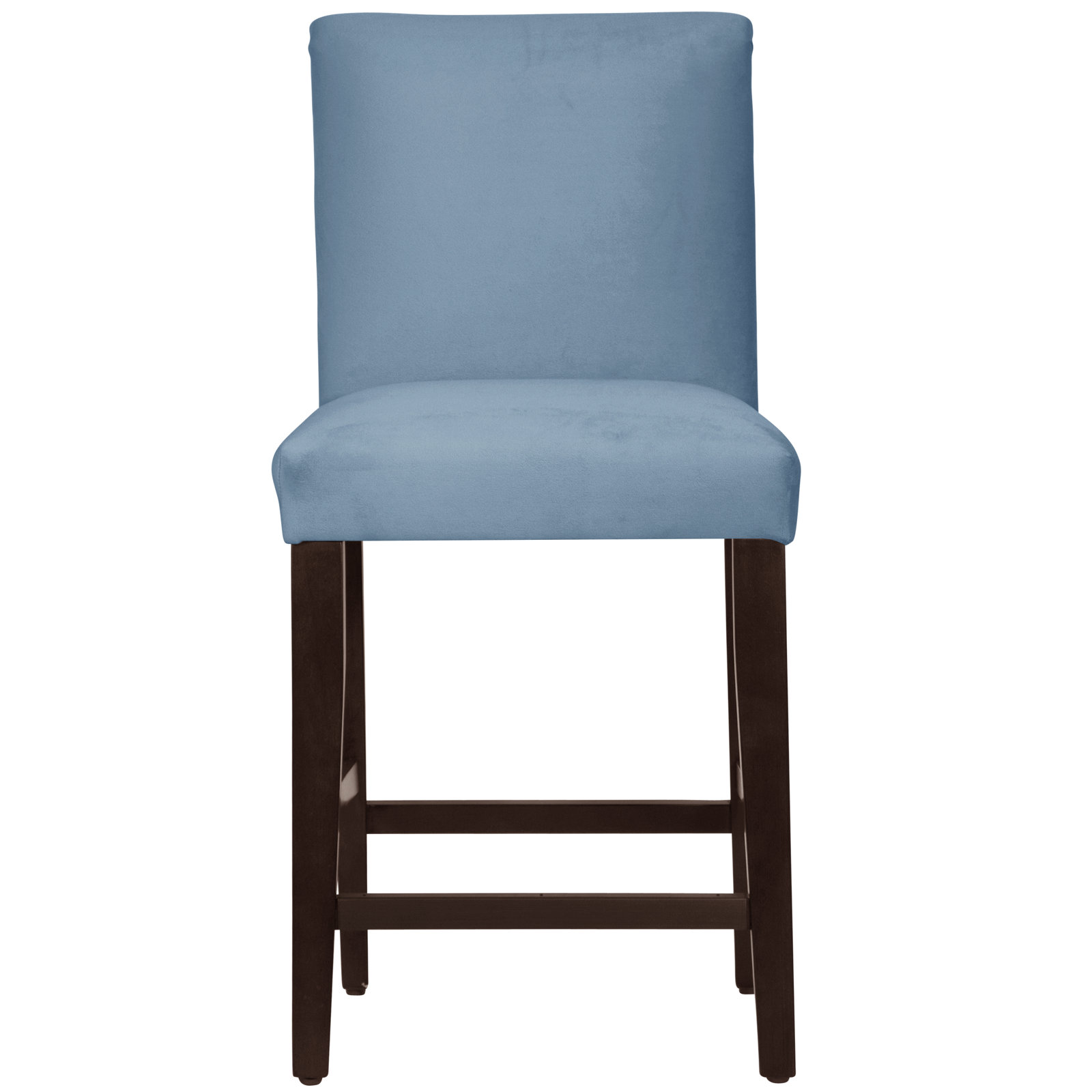 Hadrien Bar Stool, Counter Stool (26" Seat Height), Espresso, Classic Ocean Velvet