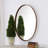 Ibon Metal Oval Wall Mirror-1709365386