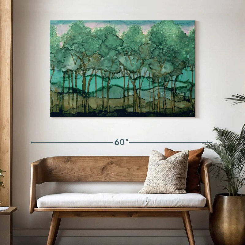 Alvord Green Tree Grove, H 32 po x l 48 po