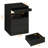 Nightstand With Wireless Charging Station And LED Lights, Bedside Table With 2 Drawers, Open Storage, 1 Pull-Out Tray, End Side Table With Charging Station, LED Night Stand With Storage,(Black)