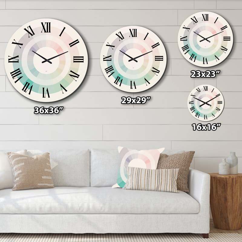 Horloge murale en métal, Très grand