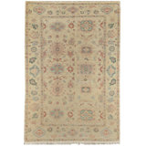 Sultanabad Wool Oriental Area Rug in Beige