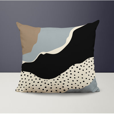Toni Abstract Outdoor Reversible Throw Pillow