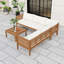 Ensemble de canapé d'extérieur avec table basse et coussins, ensemble de conversation modulaire-131240666