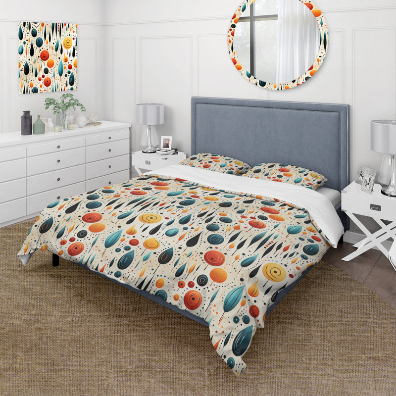 Ensemble de housse de couette Tribal Fusion, Housse de couette pour grand lit et 2 taies décor