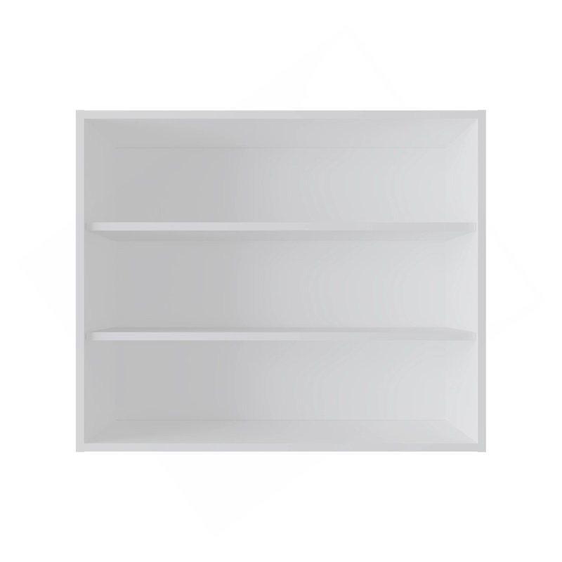 Armoire murale blanche avec rangement ouvert