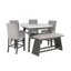 Banc de bar gris Jasmine