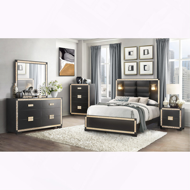 DRESSER ANIMÉ NOIR / DORÉ