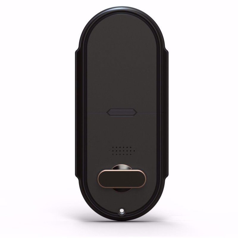 Black Digital Fingerprint Biometric Keypad Door Lock