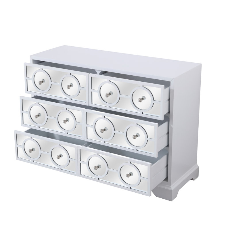 Marksbury 48'' W 6 - Drawer Dresser, White
