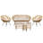 MARATEA/CESENATICO 4 - Person Garden Lounge Set with Cushions