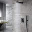 Système de douche mural double à 2 fonctions 10 po avec valve brute-58146961