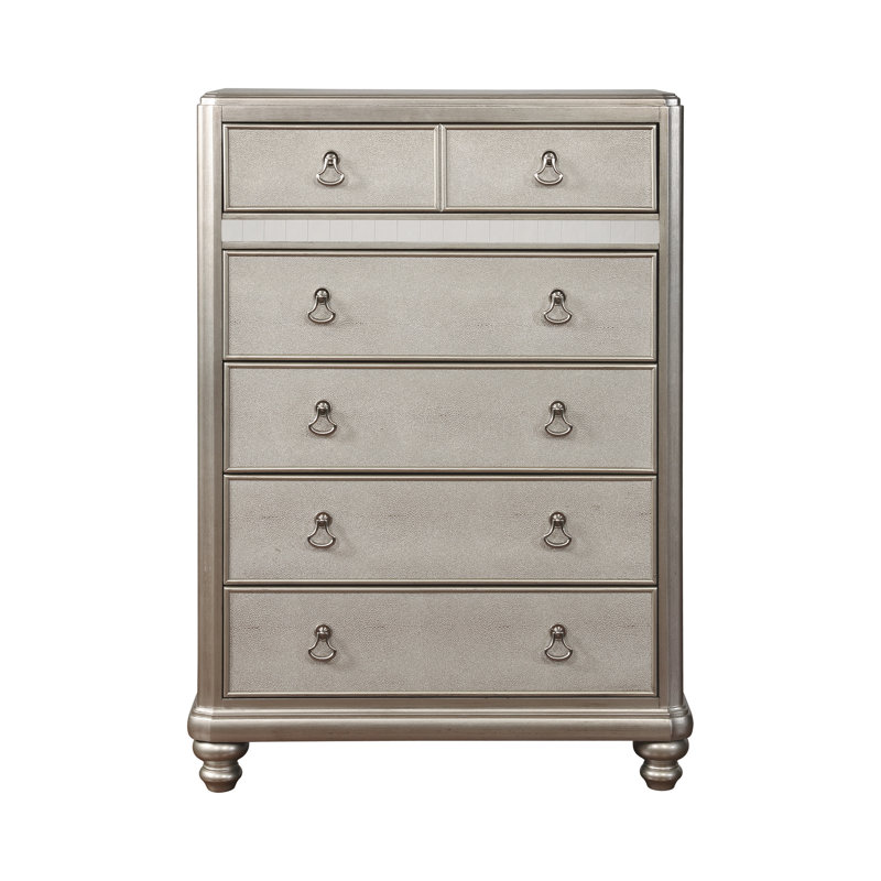 Ensemble de chambre à coucher rembourrée 3 pièces avec commode Mirai, Double