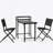 3PCS Patio Bistro Set, Patio Set Of Foldable Patio Table And Chairs,Outdoor Patio Furniture Sets