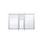Armoire à pharmacie encastrée ou murale en aluminium avec miroir et étagère ouverte, dimensions : 60 po L x 36 po H-648476079-648476078