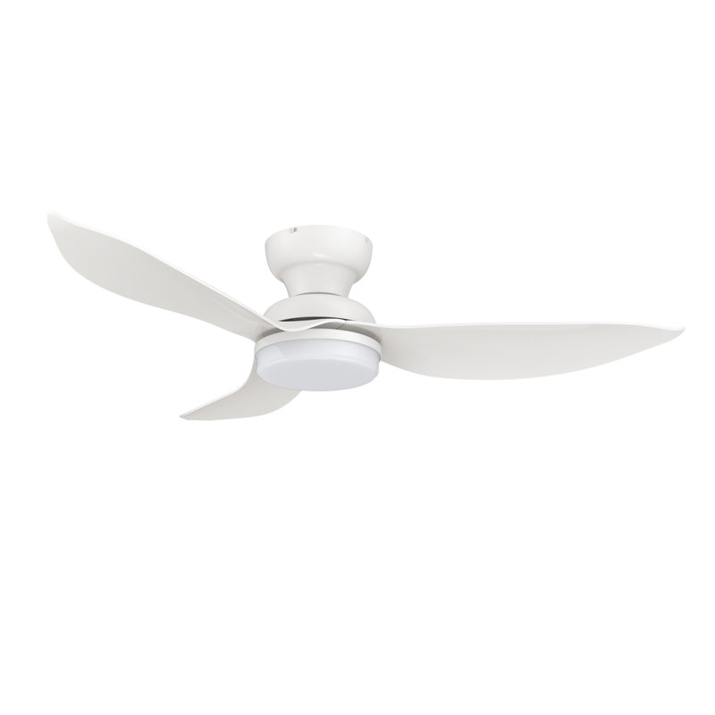 Ventilateur de plafond encastré à DEL 3 pales 45 "avec télécommande et ensemble d'éclairage inclus 