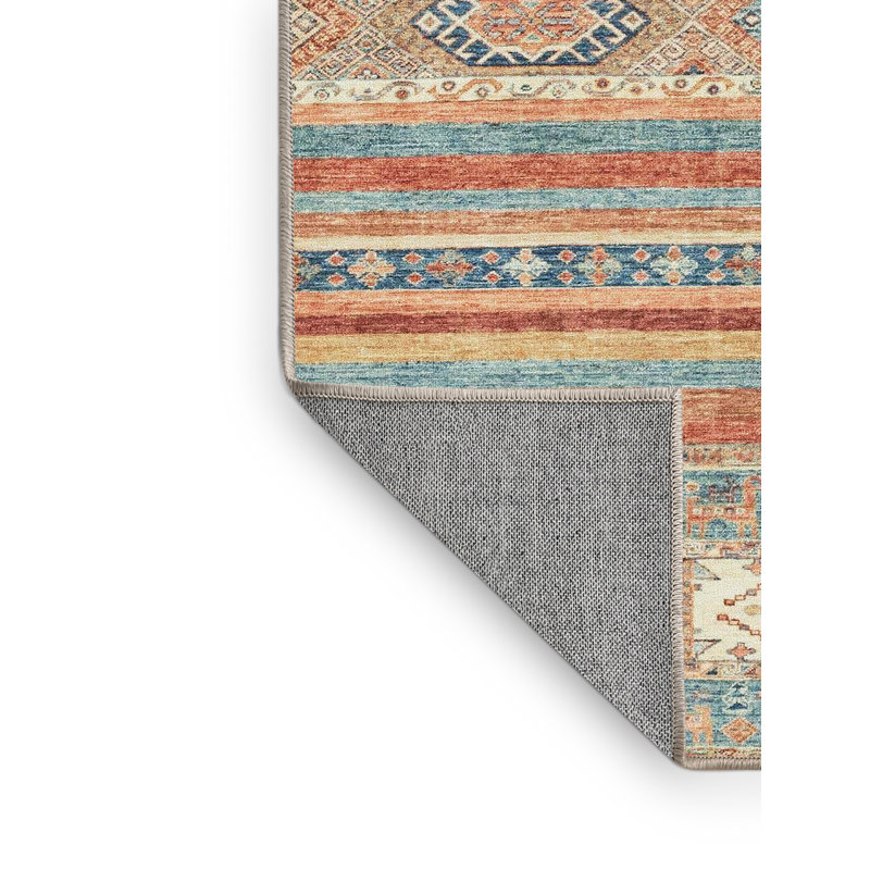 Striped Indoor Rug, Rectangle 2' x 4'