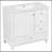 36Inch Bathroom Vanity With Solid Wood Base-1390948144