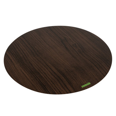 Restaurantware-Cater Tek 13.8 Inch Charcuterie Boards, 100 Faux Wood Cheese Boards - Round, Stackable, Dark Paper Cardboard Charcuterie Boards, Disposable, For Serving At Catered Events