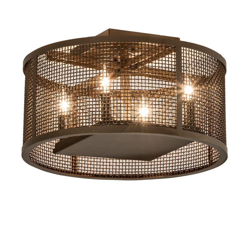 Cilindro Rame 4 - Light Flush Mount