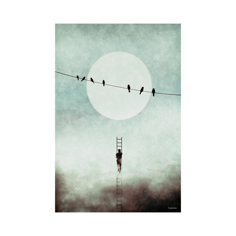 Stairway To Freedom by Underdott Art - Wrapped Canvas Print, 20.32 cm H x 30.48 cm W