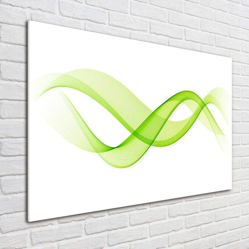 Colorful Waves - No Frame Print on Glass