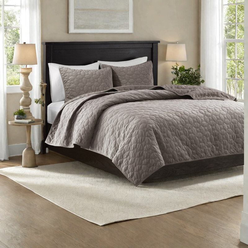 Ensembles de literie en velours doux pour grand lit, style géométrique moderne pour la maison