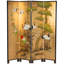 6 Ft. Tall Gold Lacquer Room Divider - Cranes