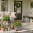 Farmhouse Wood and Galvanized Metal Planter Box Set of 2 with Stand, Brown-1980214209
