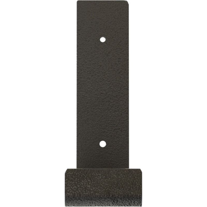 Support de tablette en acier, Gris martelé, H 7 po x l 2 po x P 12 po