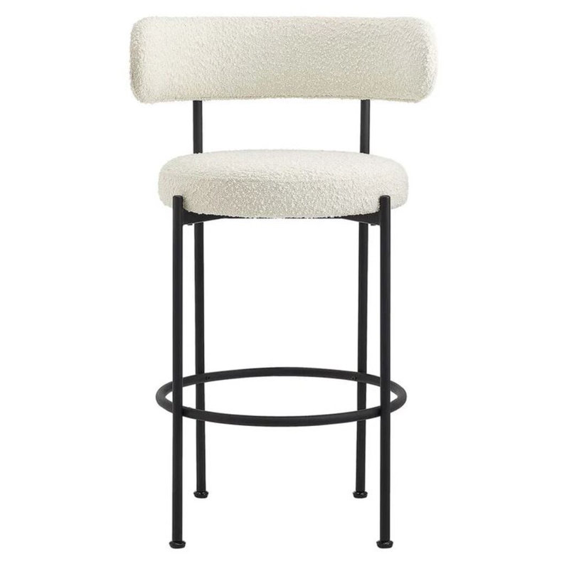 Olivia Boucle Stool