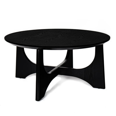 36" Wooden Coffee Table, Black With A Versatile Design Table In Black, Wood Finish