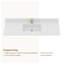 Comptoir de meuble-lavabo rectangulaire simple 48 po Quartz Stone